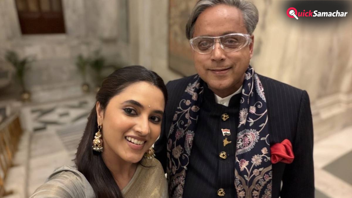 कौन है वो हसीना, जिसकी फोटो खींचने में बिजी थे शशि थरूर, कजरारी आंखों से बनाती दीवाना, तस्वीरों से नहीं हटेगी नजर