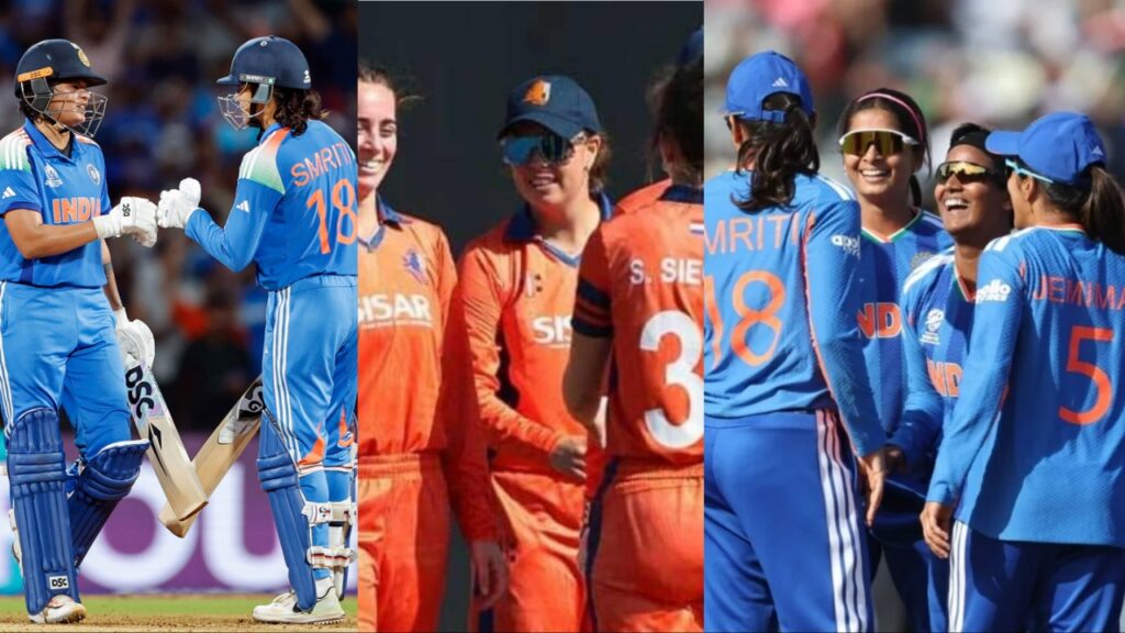 स्मृति मंधाना के तूफ़ान में उड़ी नीदरलैंड, टीम इंडिया ने 95 रनों से जीता मैच, पॉइंट्स टेबल में ऑस्ट्रेलिया और अफ्रीका से आगे निकला भारत​
