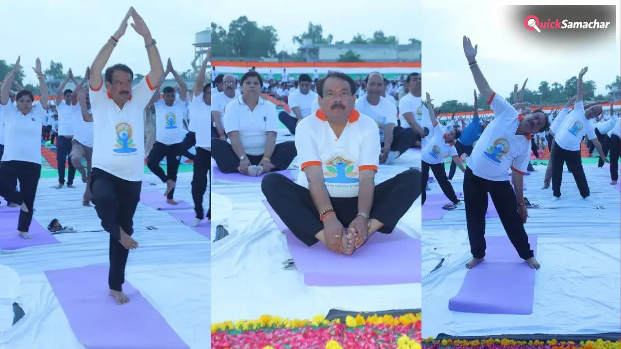 अंतरराष्ट्रीय योग दिवस पर दिखा उत्साह, “योग फॉर हेल्दी एजिंग” थीम पर हजारों लोगों ने किया सामूहिक योगाभ्यास