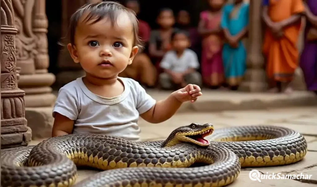 एक साल के बच्चे ने कोबरा को मुंह से काटा, अगले ही पल जो हुआ उसे देखकर सबके उड़ गए होश एक साल के बच्चे ने कोबरा को मुंह से काटा, अगले ही पल जो हुआ उसे देखकर सबके उड़ गए होश