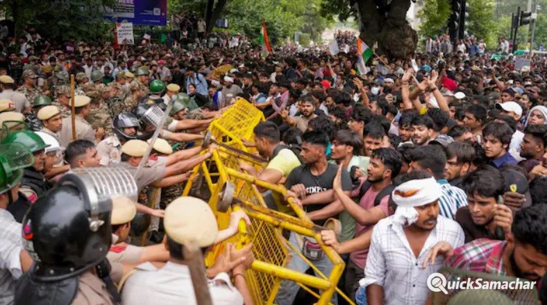 छात्र आंदोलन में पुलिस पीटने वालों का अब पक्का इलाज होगा छात्र आंदोलन में पुलिस पीटने वालों का अब पक्का इलाज होगा