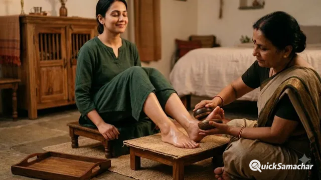 गहरी और सुकून भरी नींद की कुंजी हैं सदियों पुरानी पादभ्यंग और कांसा थाली थेरेपी, आज ही करें ट्राई गहरी और सुकून भरी नींद की कुंजी हैं सदियों पुरानी पादभ्यंग और कांसा थाली थेरेपी, आज ही करें ट्राई