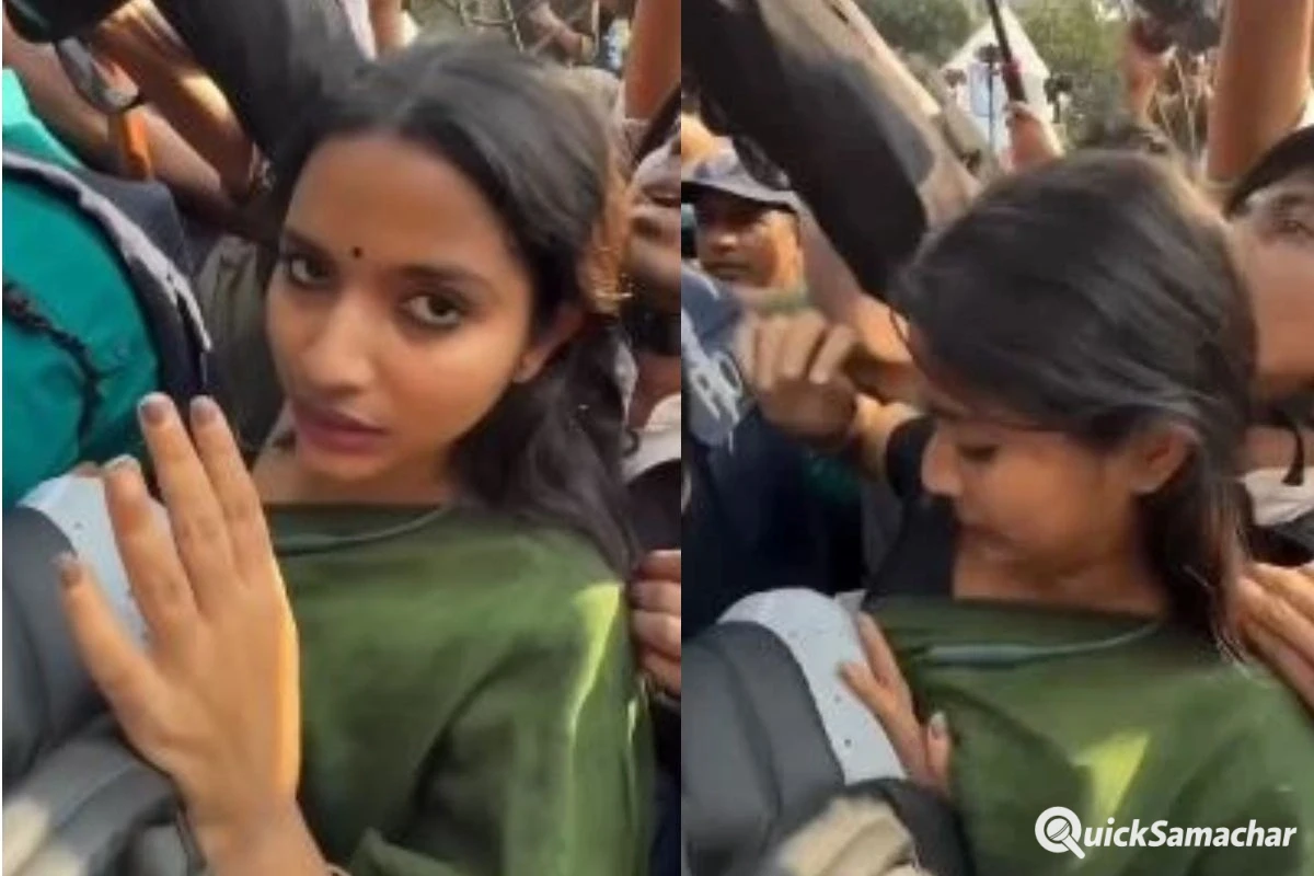 Viral Video: भीड़ के बीच इज्जत बचाने को तड़पती रही लड़की, चीखें सुनकर भी खामोश रहा मर्द समाज, देखें शर्मनाक वीडियो