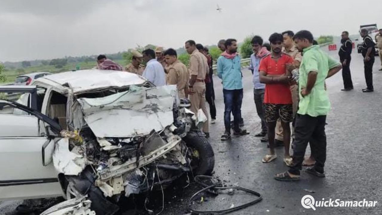Auraiya News: बुंदेलखंड एक्सप्रेसवे पर भीषण हादसा, ट्रक में घुसी तेज रफ्तार कार; 2 की मौत, 3 गंभीर घायल Auraiya News: बुंदेलखंड एक्सप्रेसवे पर भीषण हादसा, ट्रक में घुसी तेज रफ्तार कार; 2 की मौत, 3 गंभीर घायल