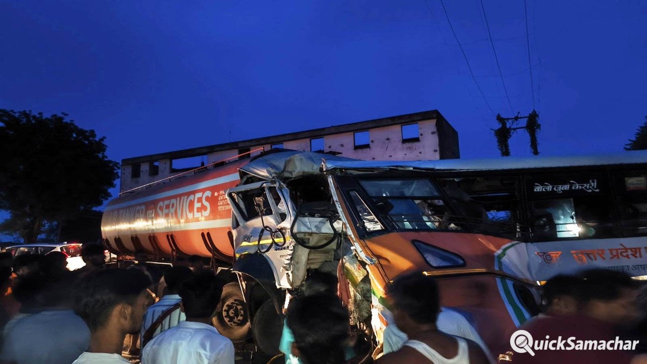 Hamirpur News : हाईवे पर रोडवेज बस और टैंकर की भीषण टक्कर, चालक समेत 3 की मौत; दो दर्जन से अधिक यात्री घायल Hamirpur News : हाईवे पर रोडवेज बस और टैंकर की भीषण टक्कर, चालक समेत 3 की मौत; दो दर्जन से अधिक यात्री घायल