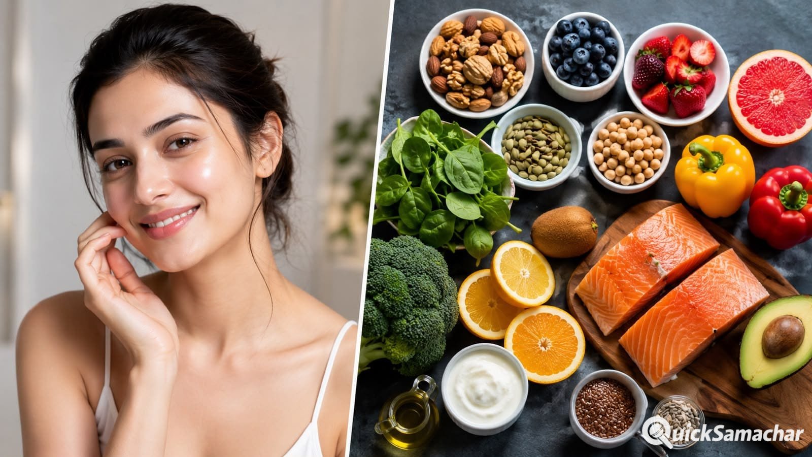 स्किन को हेल्दी और ग्लोइंग बनाने के लिए डाइट में शामिल करें ये फूड्स स्किन को हेल्दी और ग्लोइंग बनाने के लिए डाइट में शामिल करें ये फूड्स