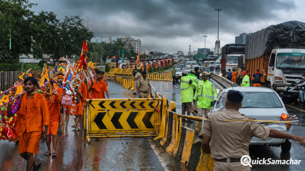Kanpur Traffic Alert: कांवड़ यात्रा के चलते आज रात 8 बजे से रूट डायवर्जन, 3 अगस्त तक लागू रहेगी व्यवस्था Kanpur Traffic Alert: कांवड़ यात्रा के चलते आज रात 8 बजे से रूट डायवर्जन, 3 अगस्त तक लागू रहेगी व्यवस्था