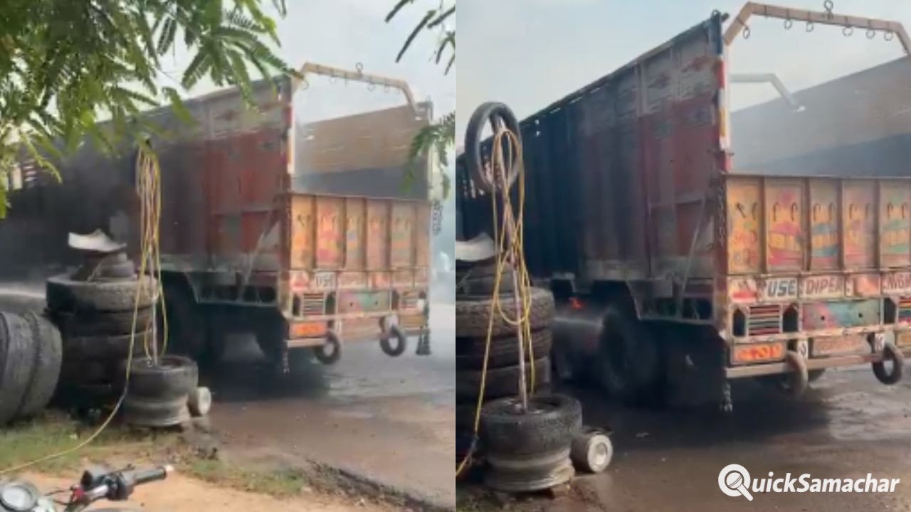 Sitapur News: टायर फटने से चलते ट्रक में लगी भीषण आग, लखनऊबरेली हाईवे पर तेज धमाका; दमकलकर्मियों ने पाया काबू Sitapur News: टायर फटने से चलते ट्रक में लगी भीषण आग, लखनऊबरेली हाईवे पर तेज धमाका; दमकलकर्मियों ने पाया काबू