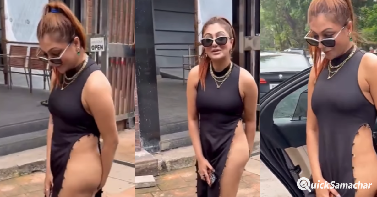 This Actress Came Out On The Road Wearing Only A Torn Suit