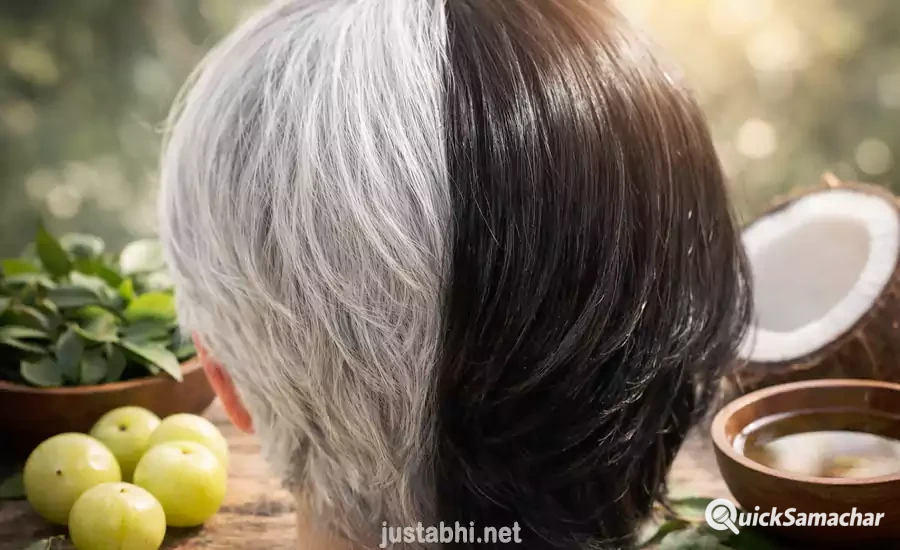 safed baal kale kaise kare